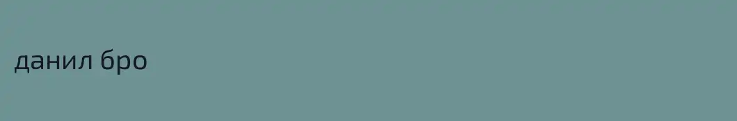 данил бро